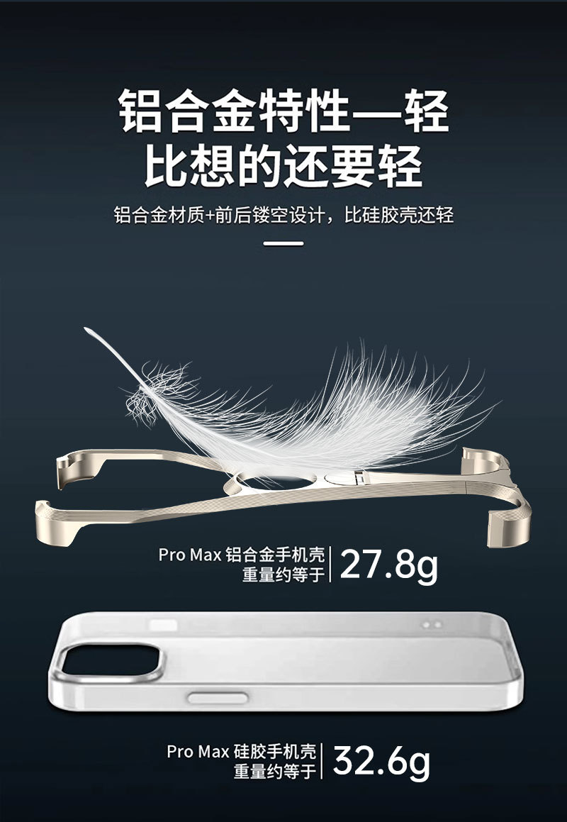 Ốp lưng iPhone 16 Pro kim loại chân đế tích hợp, tản nhiệt chống rơi — Bikini kim loại giá đỡ vỏ sa mạc vàng, Vỏ đứng kim loại bikini titan đen, Vỏ đứng kim loại bikini màu xám titan, Vỏ đứng kim loại bikini titan vàng và bạc chi tiết 8