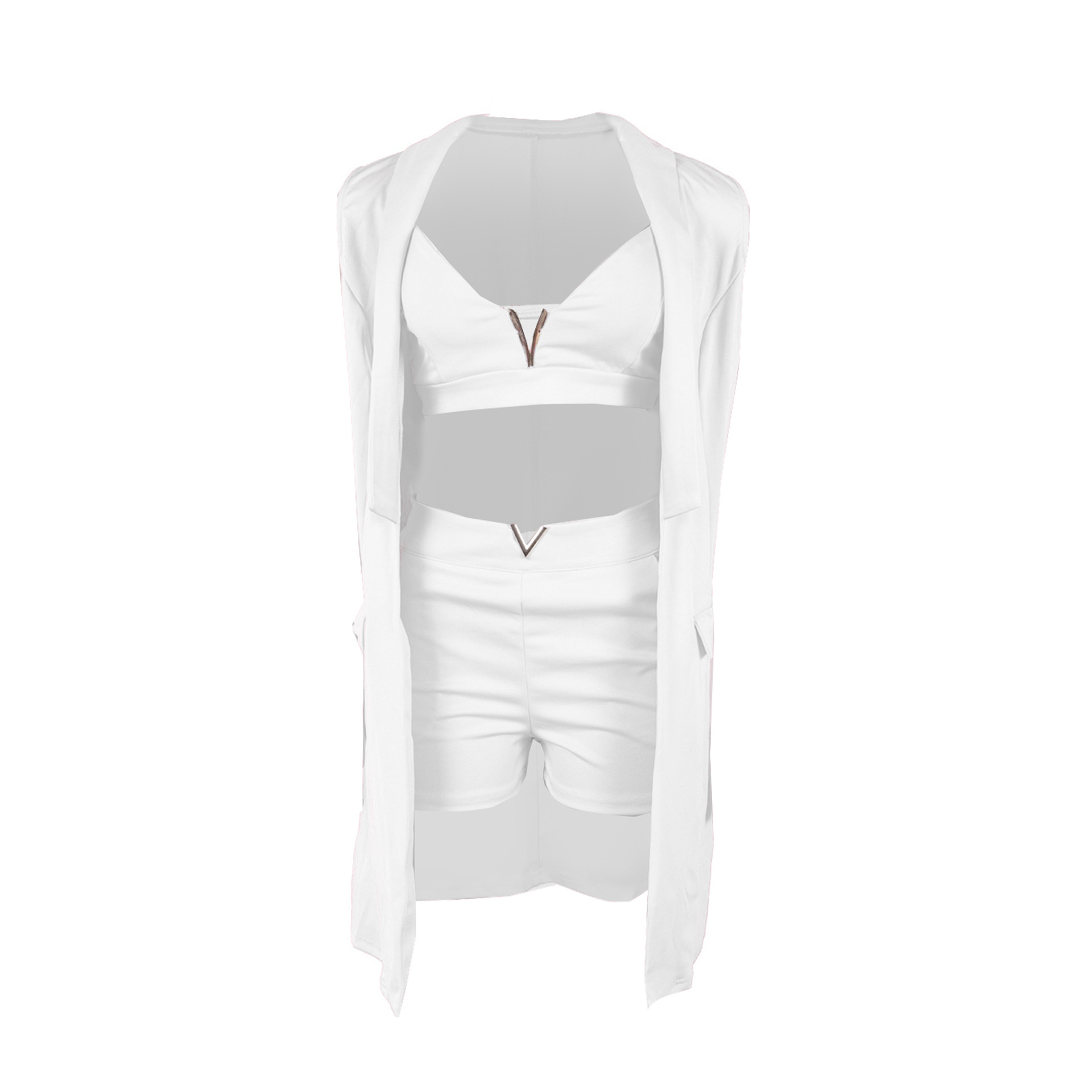 Women's Clothing Elegant Commuter Women's Three Piece Suit Cardigan Style Lapel Suit Vest For Formal & Casual For Women_ecoleips.com
