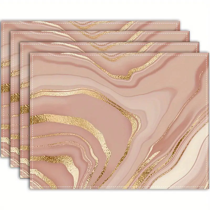 Transfronterizos lino almohadilla de mesa Aliexpress TEMU Amazon almohadilla de mesa cuadrada búfalo rojo almohadilla de Navidad Día de la Independencia