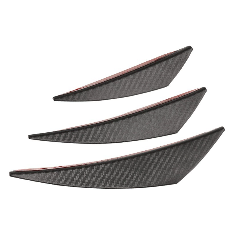 Автомобильные принадлежности модифицированный бампер нож для ветра из углеродного волокна удлиненный универсальный спойлер для предотвращения столкновений полоса большой окружающий ветровой нож