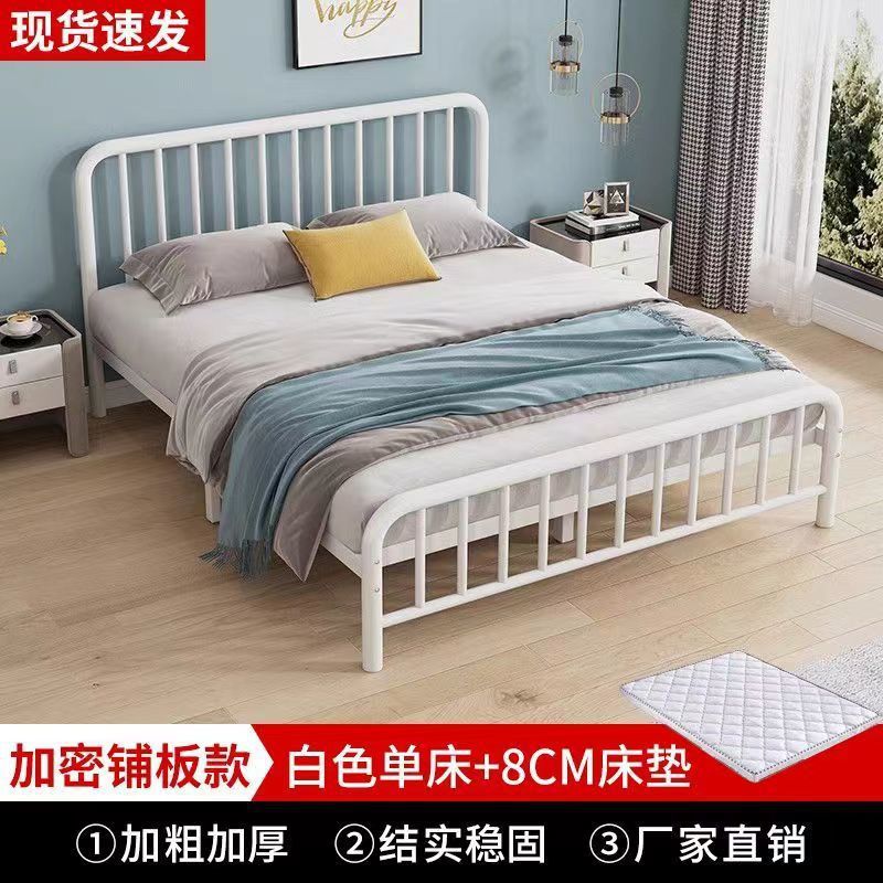 Blanco + tablero de cama + almohadilla marrón de 8 cm en posición vertical