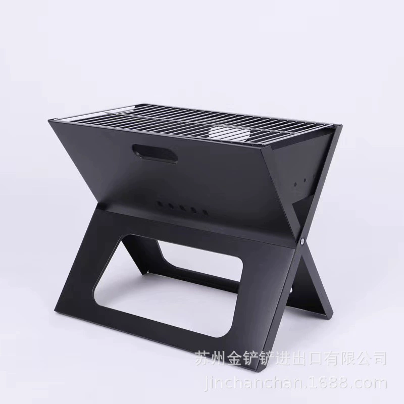 Портативная Складная печь для барбекю на открытом воздухе Кемпинг барбекю угольная плита ножницы печь Завод Прямая Внешняя торговля Экспорт эксклюзивный
