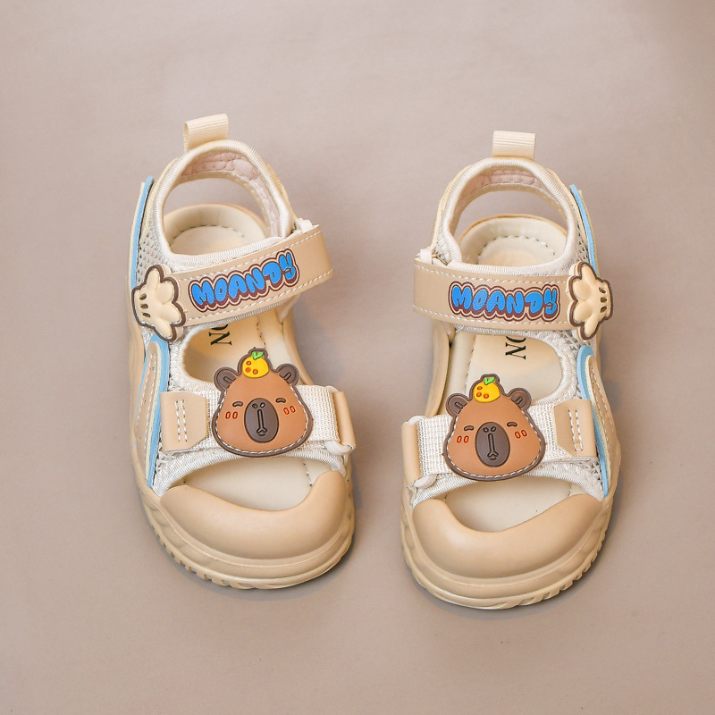 Dibujos animados para niños sandalias para bebés lindos fondo suave 2025 verano niños y niñas zapatos de playa sandalias Baotou