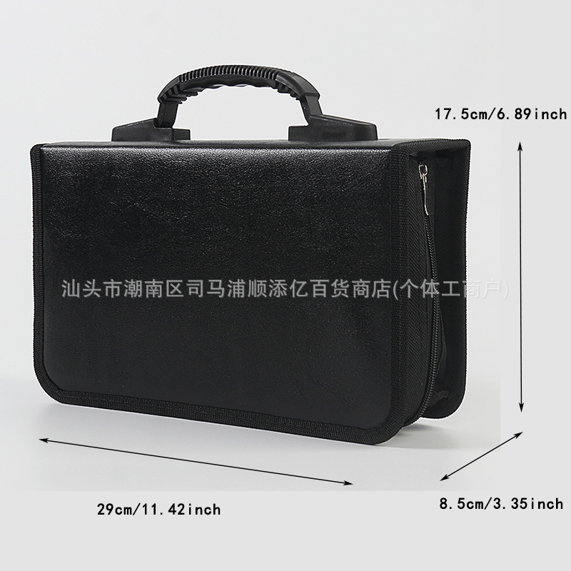 Chezai – Multimediya və saxlama aksesuarları CD Case Leather - thickened-inner-page-128-discs-pu-leather