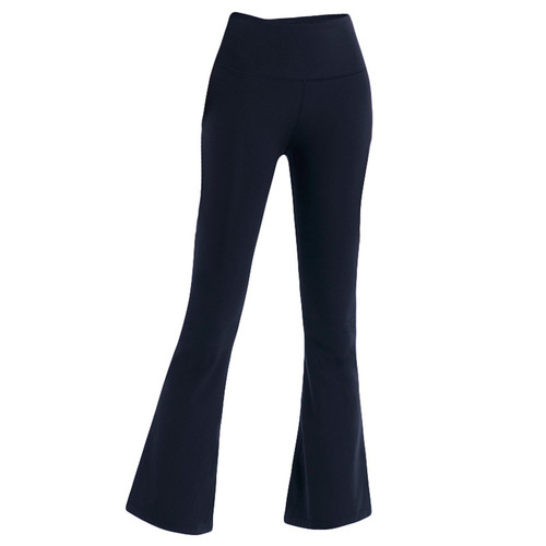 Yoga pants, all-season women's bell-bottom pants, hip-raising, quick-drying, tight-fitting, tummy-tightening, high-waisted, slimming, sports yoga floor-pants