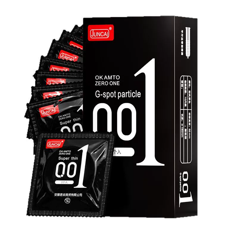 君采 Condom 001 ультра тонкие блестящие частицы 10 штук иностранная торговля шелковые тонкие презервативы для взрослых wholesale