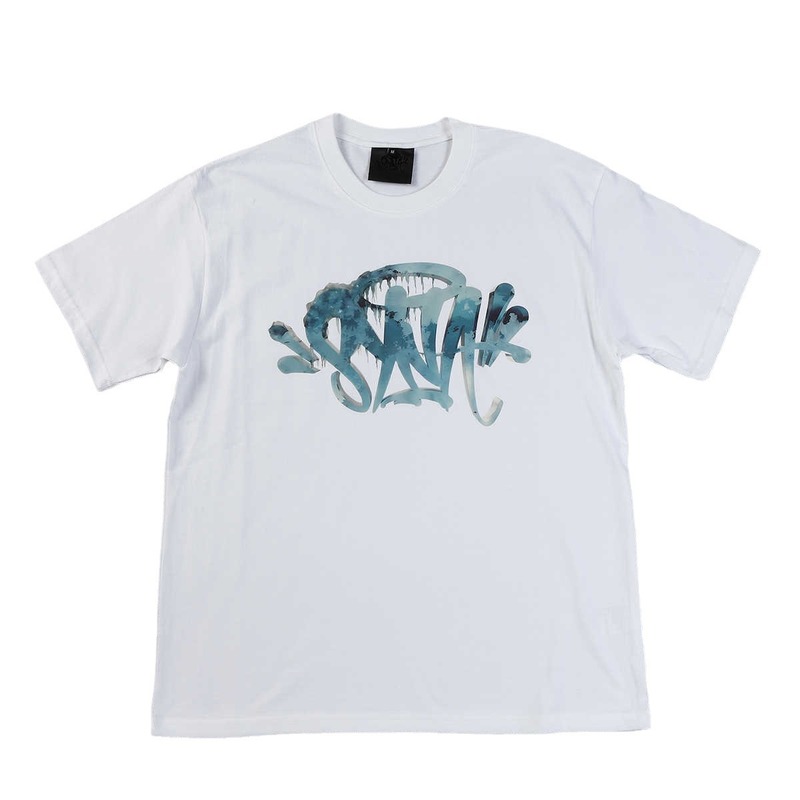 SYNA WORLDアメリカンヒップホップ文字プリント半袖tシャツ男性欧米ゆるいカジュアルカップル丸襟上着|undefined
