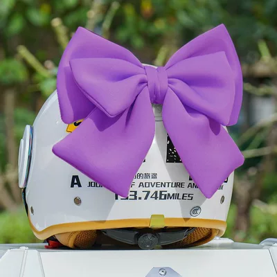 Dəbilqə (Kaska) aksesuarları: Dreamy Senior Sister Trunk - basic-style-purple-double-layer-oversized-bow