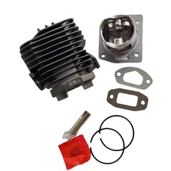 52 58 Chainsaw Cylinder Sleeve, Gasoline Saw Cylinder Sleeve, Complete Chainsaw Parts—Includes Chainsaw Paper Gasket and Chainsaw Piston Ring