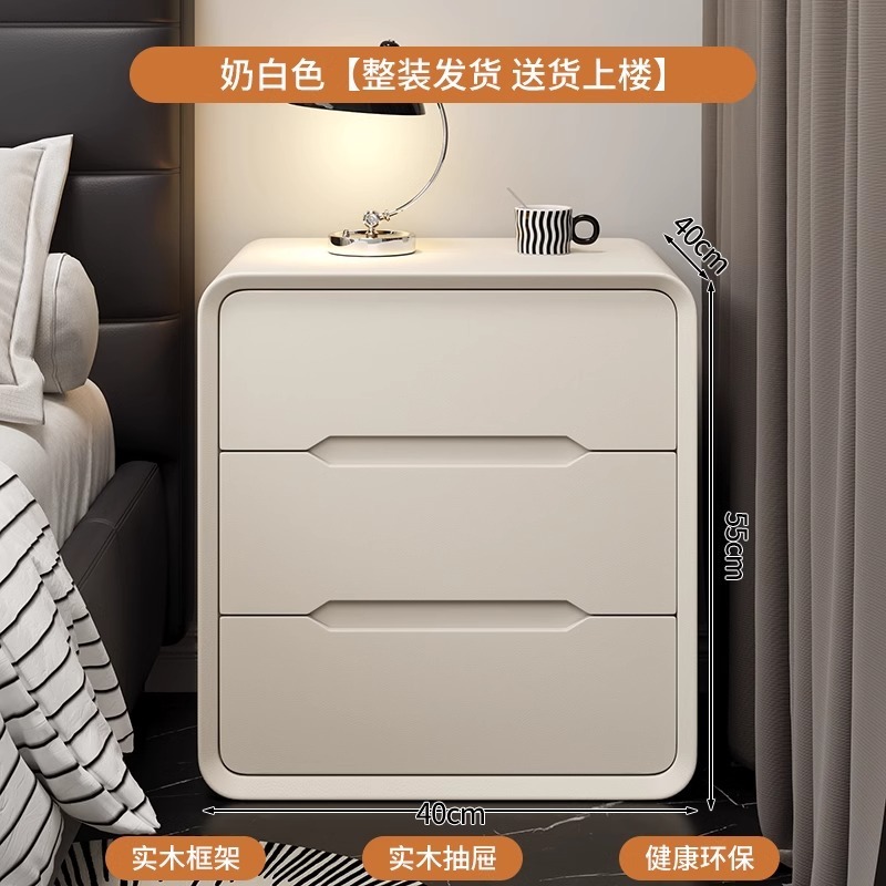 中古风床头柜小户型2025新款实木出租屋家用卧室床头置物架床批发|undefined