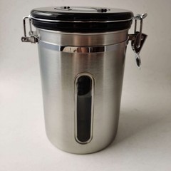 ステンレス密封缶コーヒーミルク茶葉五穀雑穀貯蔵物タバコ糸保湿缶プレゼントクリップ保存缶