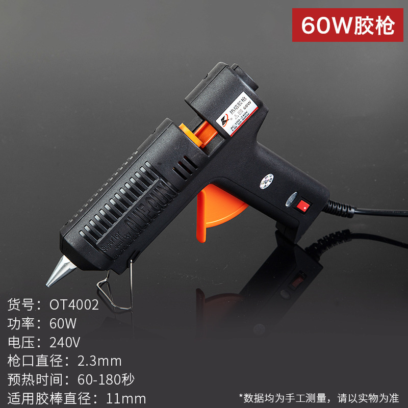 Cavewell pistola de adhesivos de fusión en caliente industrial de alta potencia profesional con descarga automática eléctrica de adhesivos para ajustar la temperatura a mano