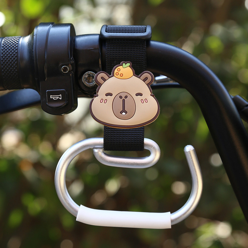 電気自動車のフックの前の漫画のかわいいベビーカーの荷重のフックの神器の小さい毛のロバのナイロンのひものフック|undefined