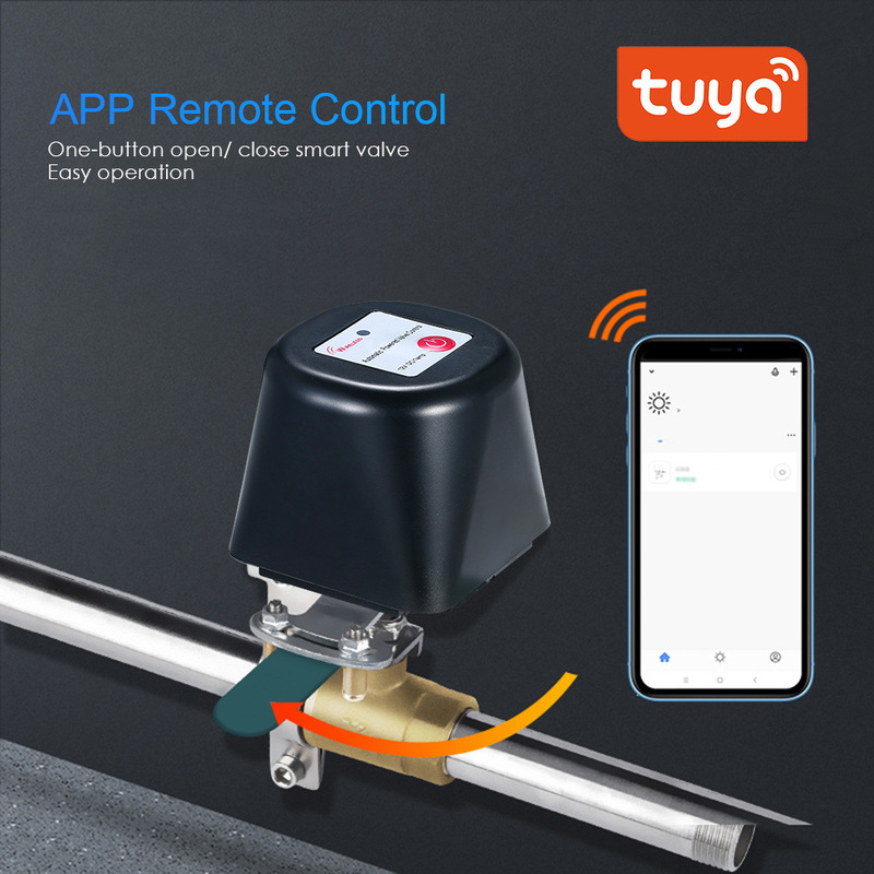 Wi-Fi Bluetoothバルブ制御装置 Tuyaスマート水道バルブ ガスバルブ 球形バルブ メカニカルハンド制御 水道遮断 スマートリモートコントロール|undefined