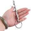 Men's lock -locking metal horse eyebrows expander urethral block masturbation empty heart urethral alternative toys