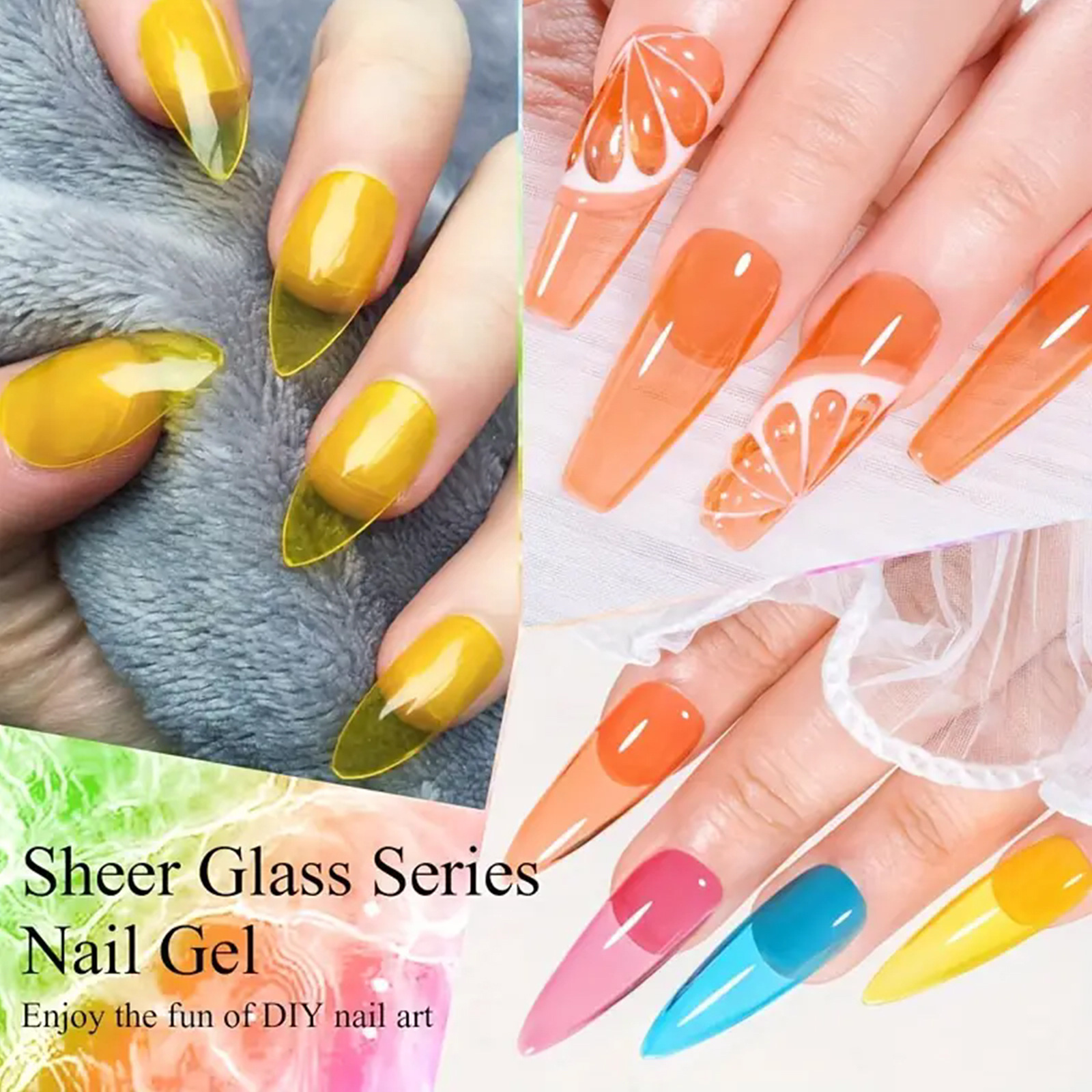 Nuevo conjunto de esmalte de uñas tienda de manicuras transfronteriza dedicada a la pintura de uñas, pegamento de color, esmalte de uñas puede ser contratado