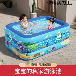 Inflatable Swimming Pool Children's Thickened Household Baby Foldable Pool Baby Child Outdoor Bathing