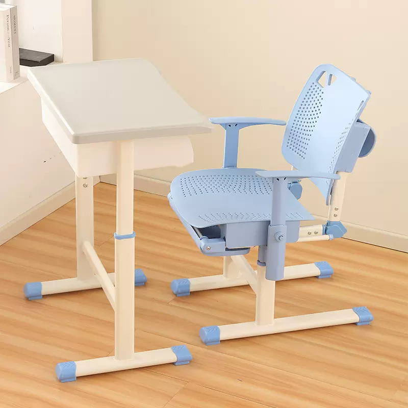 中小学生午休课桌椅可躺可折叠可升降课桌椅套装学校辅导培训班
