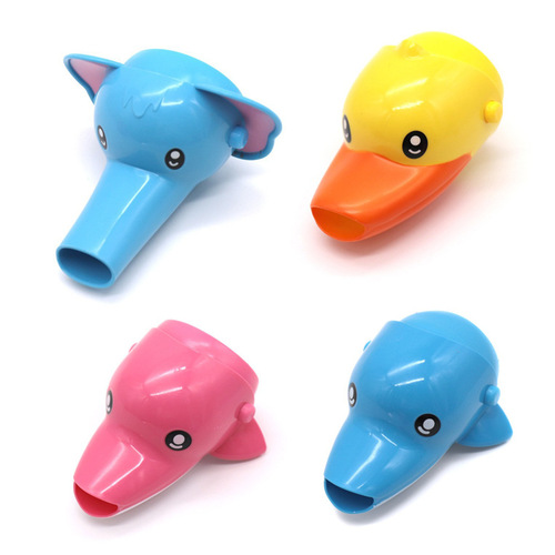 Maternity and baby supplies 7 children's cartoon animal hand washers to assist baby's hand washing sink faucet extender
