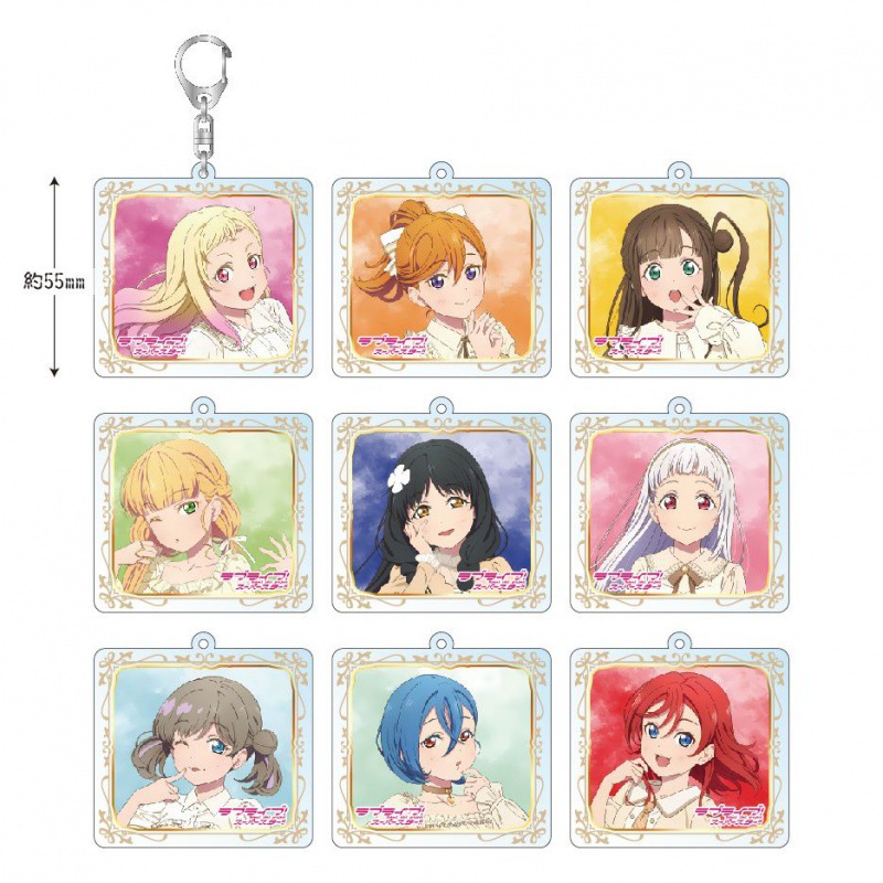 Love Live!Super Star!!亚克力 方形钥匙扣 唐可可 星团  双面