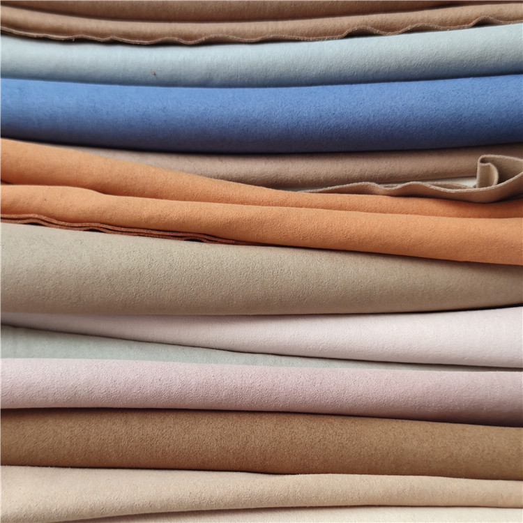 现货热销环保定岛绒面超纤可处理固色背胶裁条流苏手套用黑色导电