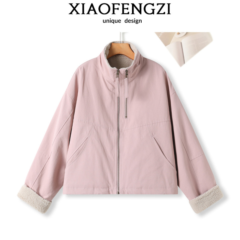 品牌订单！原版原料~加绒加厚/颗粒绒派克服女-091|undefined