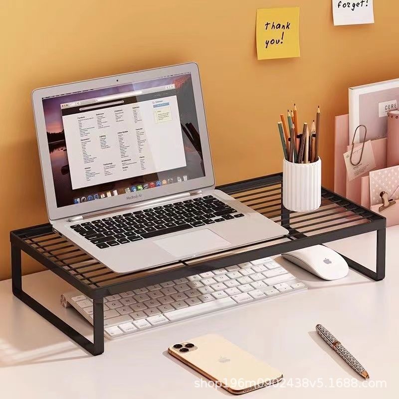 Laptop Stand Dormitory Storage Cooling Barbecue Rack Desktop Elevated Computer Elevated Rack Computer Stand
