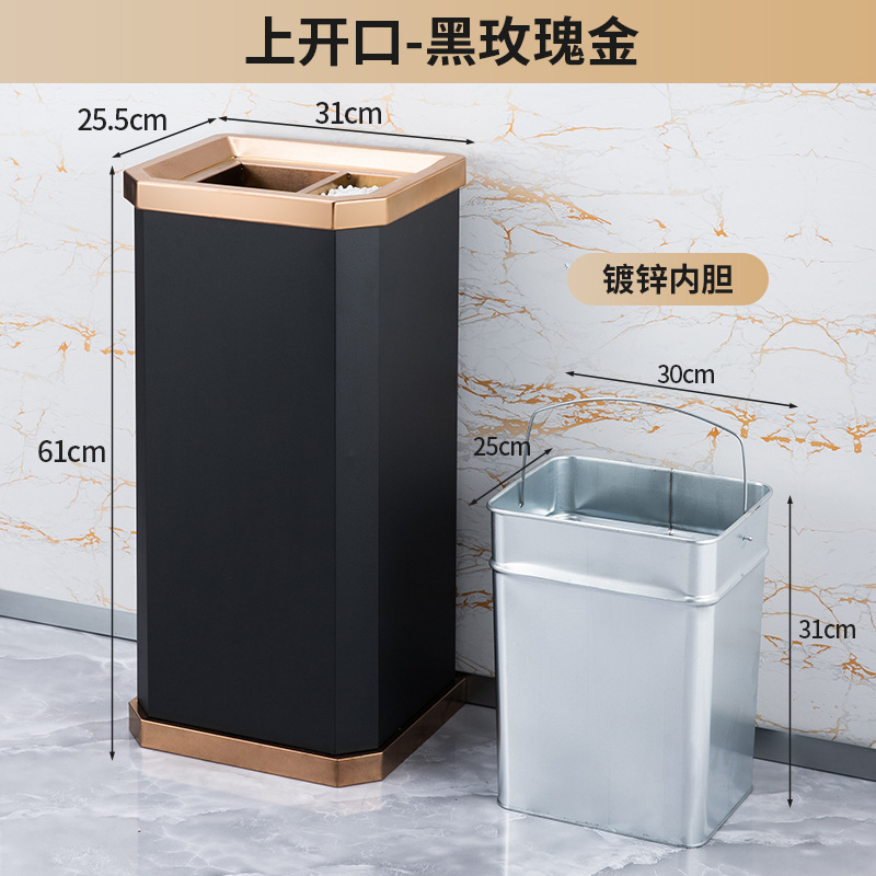 不锈钢酒店大堂垃圾桶烟蒂柱灭烟桶带烟灰缸室外吸烟区电梯口立式|undefined
