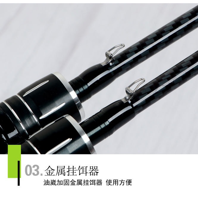 外国貿易向けULマウスフィッシングロッド、ルアー釣り用超軽量カーボンストレートハンドルガンハンドルロッド、越境専用