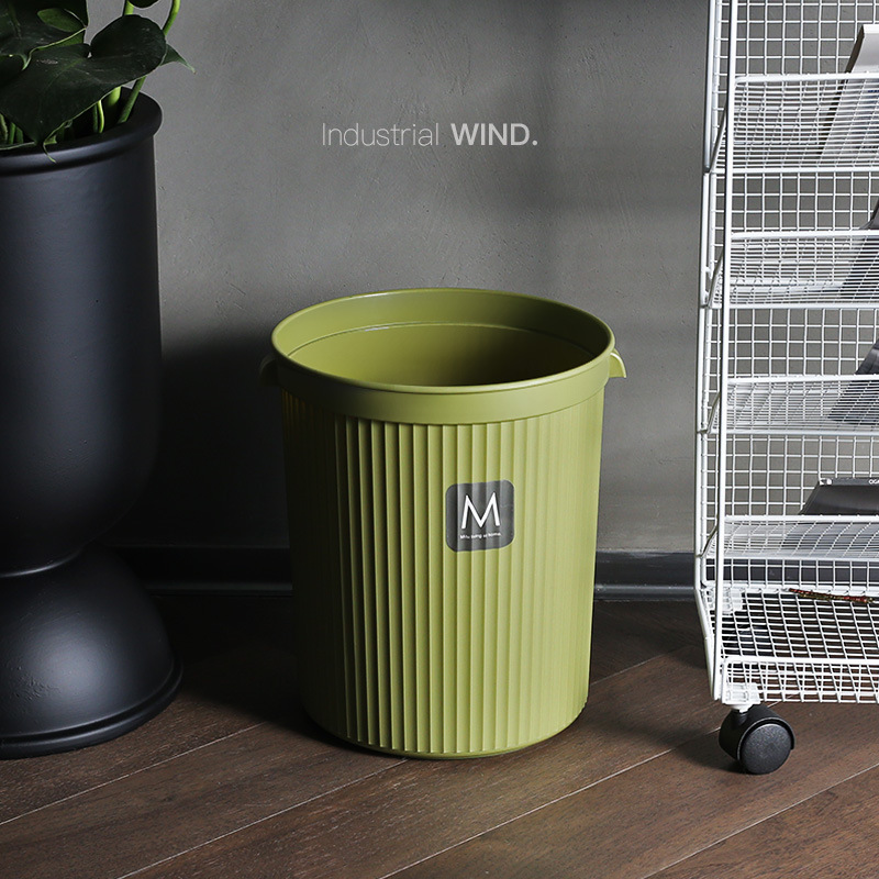 Trash Can for Home Use 2022 Bedroom Kitchen Bathroom Toilet Office Industrial Style Creative Classification Wastebasket Eco-Friendly
