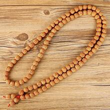 文玩东北脑纹小桃核原料108颗桃核手串手链项链桃胡矮桩手持龙纹