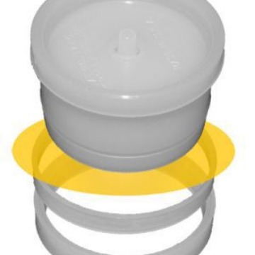 #1740 美国Chemplex XRF样品杯 单端开口 外径39.1mm  1740