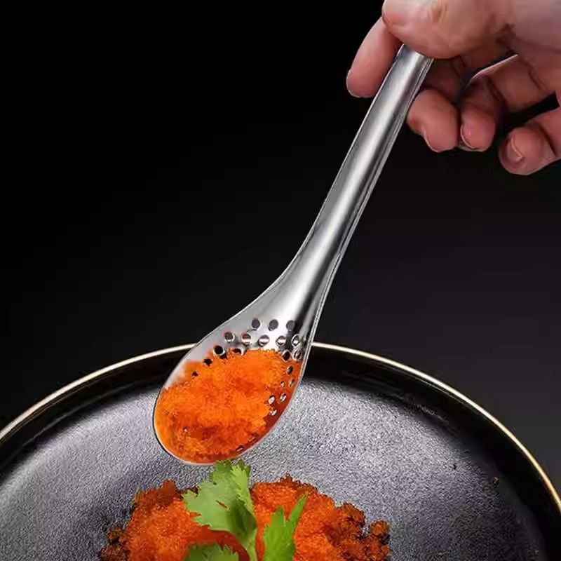녹 강철 누출 숟가락 필터 숟가락 소쿠리 캐비아 숟가락 냄비 작은 소쿠리 창조적 인 도구 요리 숟가락