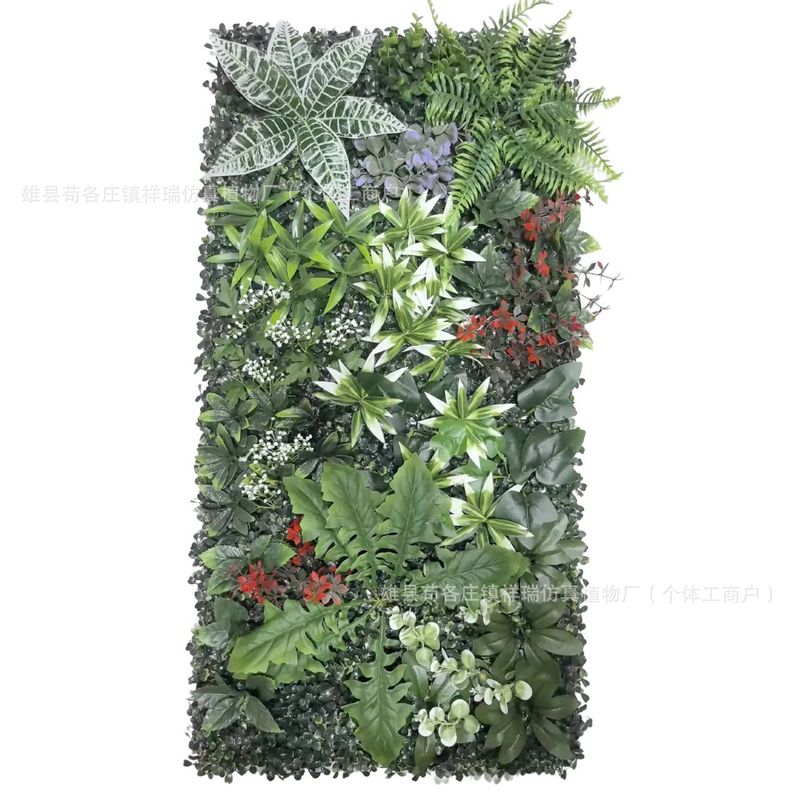 跨境50×100厘米人造仿真植物墙室外墙面装饰婚庆展览门头阳台|undefined
