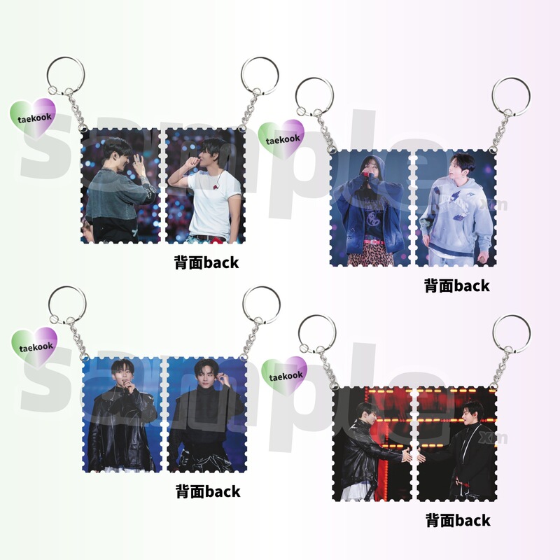 Bts Jungkook Taehyung Acrylic Keychain Taekook Kim Taehyung Material Pendant