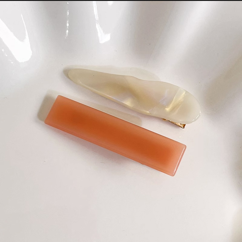 Acetic Acid Hairpin On The Back Of The Head, Colorful Contrasting Dopamine Hairpin On The Side, Cute Bangs Clip, Internet Celebrity Hairpin