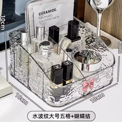 軽豪華化粧品収納ケースデスクトップ化粧台口紅スキンケア高級感アクリル大容量棚|undefined