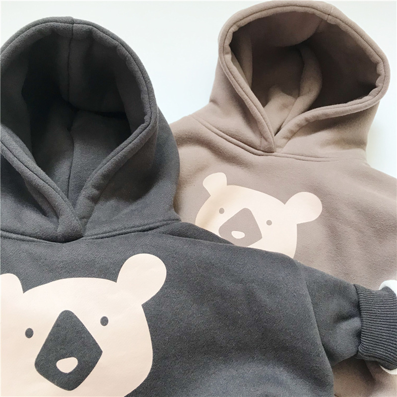 Kids Hoodies Long Sleeve Cute Bear display picture 4