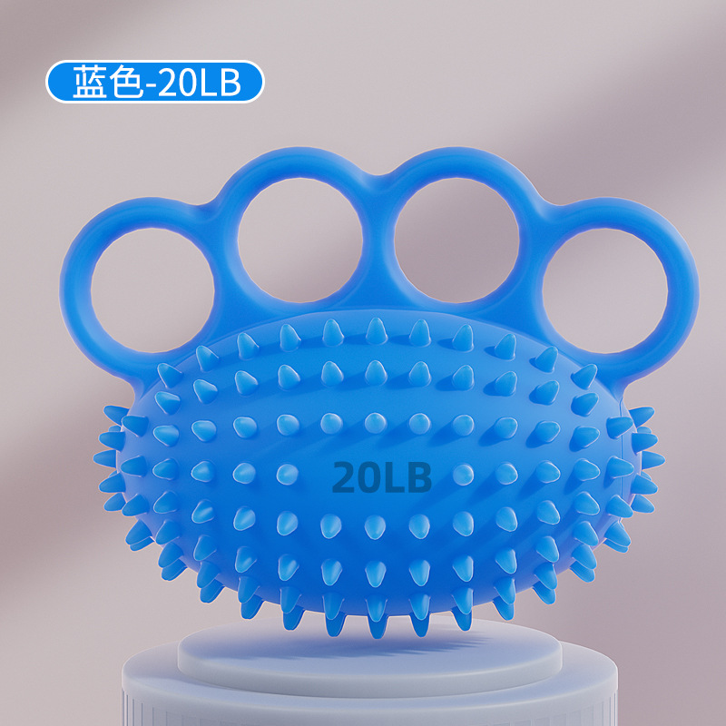 Suministro directo de silicona de cuatro dedos Bola de erizo Masaje de recuperación de la fuerza de la mano Bola de agarre anti-caída Bola de entrenamiento de rehabilitación
