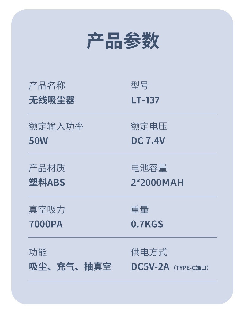 Blow and Suction Dual Purpose Car Vacuum Cleaner Mini Portable Car Supplies Plastic Abs Handheld Vacuum Cleaner