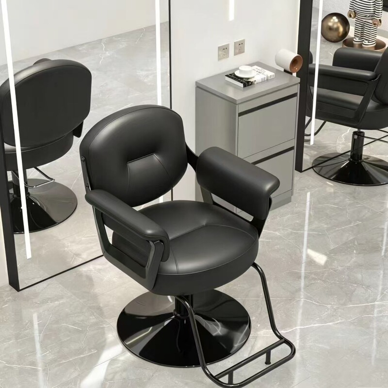 Trendy Internet-Famous Hair Salon Chair, Stylish and Simple Haircut Chair, Professional Hair Salon Chair with Adjustable Height, High-End Hairdressing Chair Trendy Internet-Famous Hair Salon Chair, Stylish and Simple Haircut Chair, Professional Hair Salon Chair with Adjustable Height, High-End Hairdressing Chair