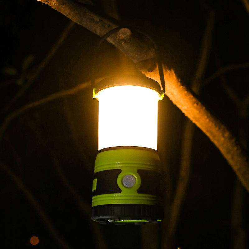 Fuente de fabricación LED lámpara de camping multifuncional portátil lámpara de camping batería seca lámpara de primeros auxilios al aire libre sin electricidad