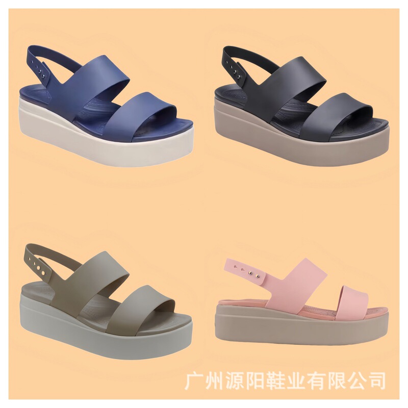 Brooklyn Lightweight Sandals, Height-Increasing Sandals, Wedge Heels, Thick-Soled Platform Shoes, Women's Shoes, Versatile for Commuting, Clogs
