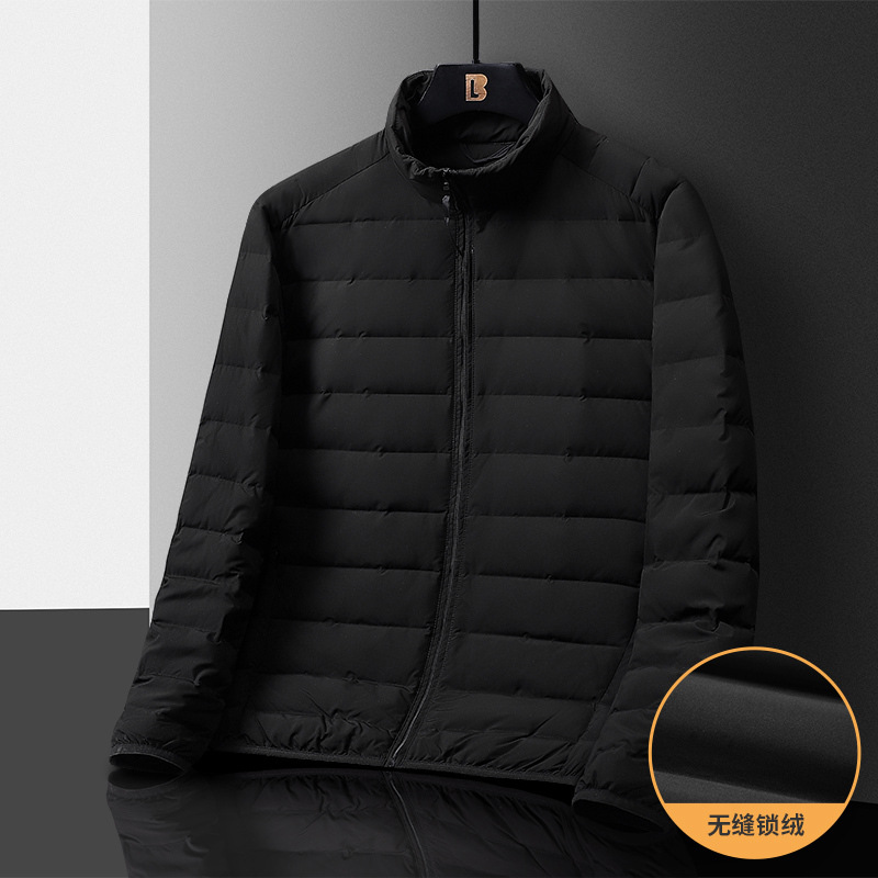 2024 живые пуховики для мужчин и женщин осенью и зимой теплые ветрозащитные легкие куртки Тонкий пуховик 90 бархат