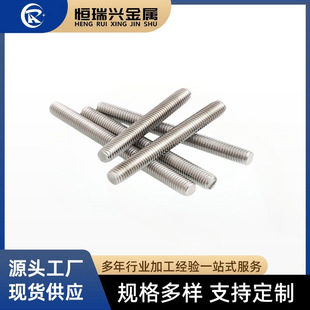 Factory Direct Sales Titanium Alloy Full Wire Threaded Rod Too Stud Titanium Alloy Screw M3-24 Titanium Double Head Screw Rod