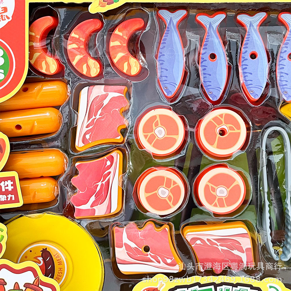 Juguetes de barbacoa para niños, comida simulada, barbacoa, barbacoa, barbacoa, set de barracas de barbacoa, regalos para instituciones de educación temprana