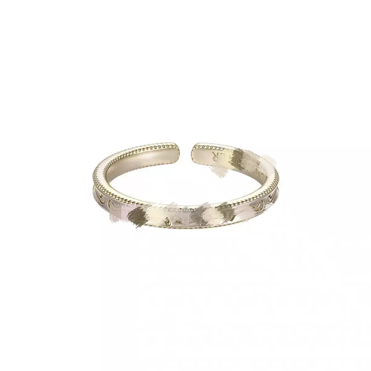 J0036 rune narrow titanium gold