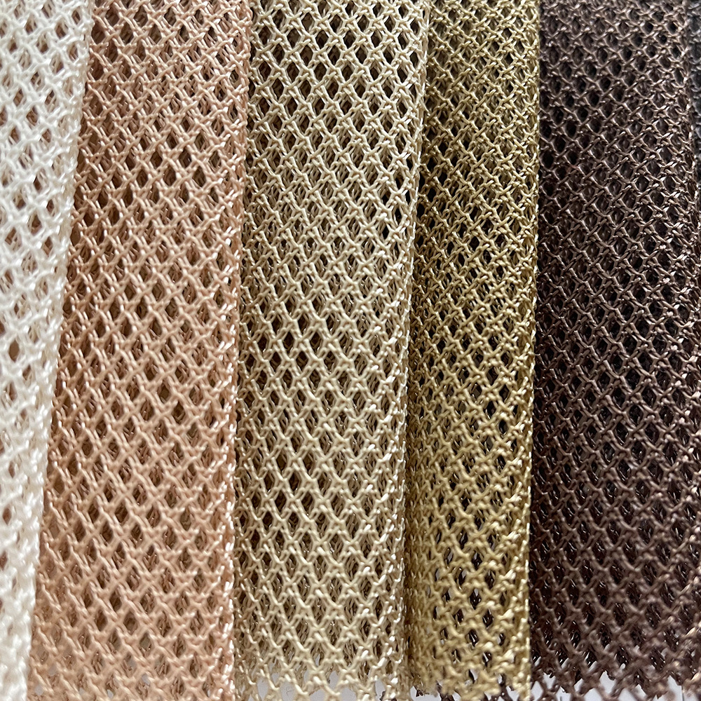 135平方克现货多色菱形网涤纶双肩包书包马甲反光衣辅料