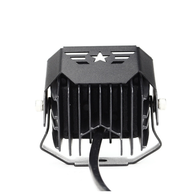 faro de motocicleta LED de dos colores faro externo de luz alta y baja vehículo todoterreno reformado faro de motocicleta