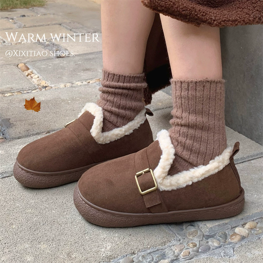 Демисезонная утепляющая обувь для дома, корейские стиль slippers, корейский стиль